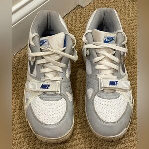 Nike White and Gray Athletic Sneakers